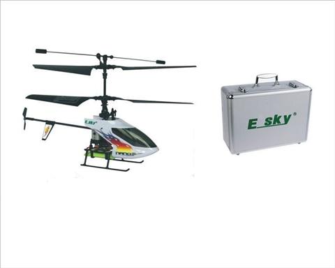 E-SKY 002790-B WHITE Миниатюрный соосный радиоуправляемый вертолет E-sky Nano Style B (белый) 2.4 ГГ